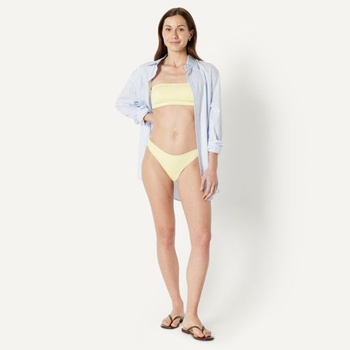 Dámsky plavecký top Amazon Essentials bandeau, veľkosť 38, svetlo žltý
