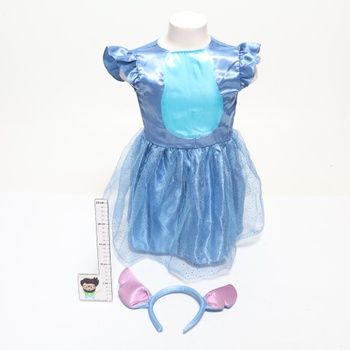 Dívčí šaty s čelenkou od Disneyho Lilo a Stitche, oficiálně licencované společností Disguise,