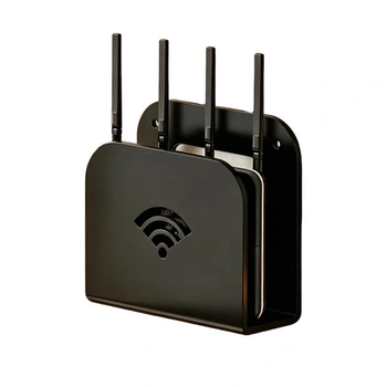 Nástenný držiak routera, polica pre router, krabica pre router s 2 možnosťami montáže, kovový,