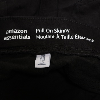 Dámske strečové džínsy Amazon Essentials so stredne vysokým pásom - ukončená výroba, model 42, čierne
