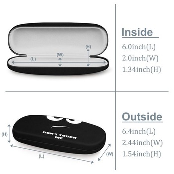 Pouzdro na brýle FINTIE Hardcase pro ženy i muže, velikost S, nedotýkejte se
