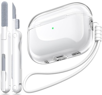 Kompatibilný s puzdrom AirPods Pro 2, puzdrom AirPods Pro B-White AirPods Pro 2 1