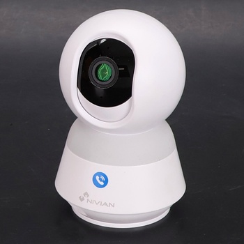 Vnútorná WiFi kamera NIVIAN 2K 4MP, 360 ° záber s AI a automatickým sledovaním, obojsmerným zvukom a
