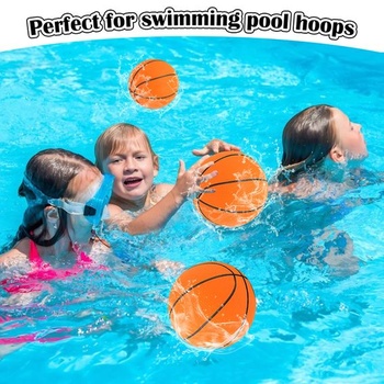 4dielna basketbalová sada, odolné PVC, priemer 18 cm, detské basketbalové lopty s pumpou pre hru
