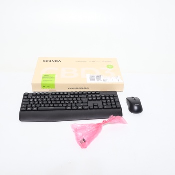 Súprava Bluetooth klávesnice a myši, bezdrôtová ergonomická klávesnica a myš, 2,4G USB/Bluetooth