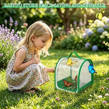 Bellanova 20 cm priehľadná klietka proti hmyzu, skladacia biela 20 cm