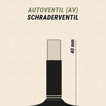 Vnútorná duša bicykla Prophete s ventilom Schrader 26 x 1,75 až 27,5 x 2,125 palca (odolná