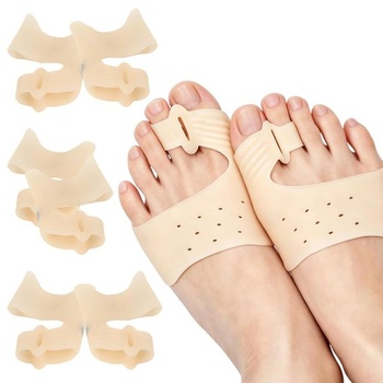 Korekcia Hallux valgus, rozťahovače prstov na hallux valgus, balenie 3 párov, mäkký materiál, pohodlné