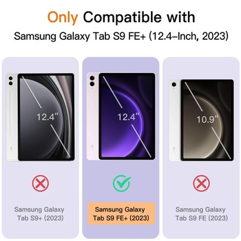 Pouzdro JETech pro Samsung Galaxy Tab S9 FE Plus, světle fialové