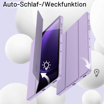 Pouzdro JETech pro Samsung Galaxy Tab S9 FE Plus, světle fialové