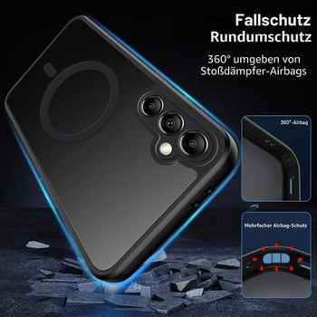 Magnetický kryt Tawarror pre Motorola Moto G06, matne čierny Motorola Moto G06 4G
