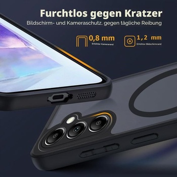 Magnetický kryt Tawarror pre Motorola Moto G06, matne čierny Motorola Moto G06 4G