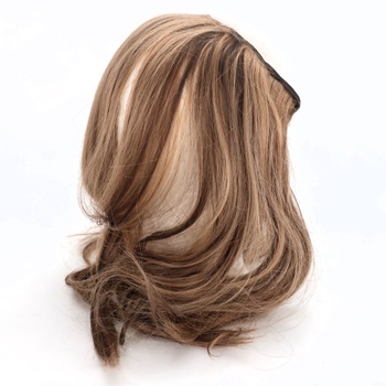 FESHFEN Clip-in predlžovanie vlasov, 60 cm 4 kusy dlhé vlnité blond predlžovanie vlasov syntetické