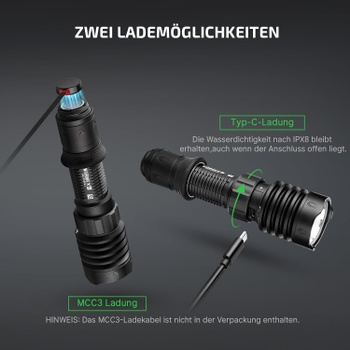 Svietidlo Olight O-WarriorX4BK#-DI VC-IT
