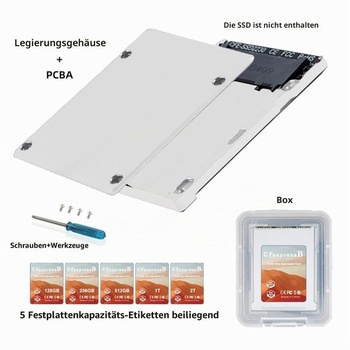 Prevodník pevného disku Chenyang M.2 NVMe na PCIe 4.0 CF Express typu B pre fotoaparáty