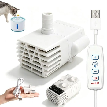 USB čerpadlo pre mačaciu fontánu 5V 3,5W 150L/H, s 1,5m…