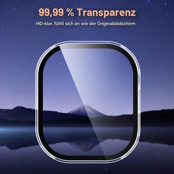 Ivoler 3dielne pevné PC púzdro s ochranným sklom pre Xiaomi Redmi Watch 6 / NFC, plné krytie,