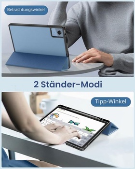 Pouzdro MoKo pro Lenovo Idea Tab 11 2025 s držákem na pero, polární modrá Lenovo Idea Tab 11 2025