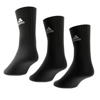 Unisex ponožky adidas Cush Crw 3pp (balenie po 3 ks) XL čierna / biela