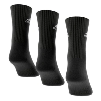 Unisex ponožky adidas Cush Crw 3pp (balenie po 3 ks) XL čierna / biela