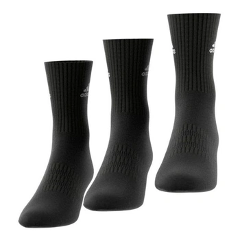 Unisex ponožky adidas Cush Crw 3pp (balenie po 3 ks) XL čierna / biela