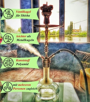 Súprava gulí na vodnú fajku Ø 9, 10, 11 alebo 12 mm (4dielna luxusná sada) pre mnoho vodných fajok -