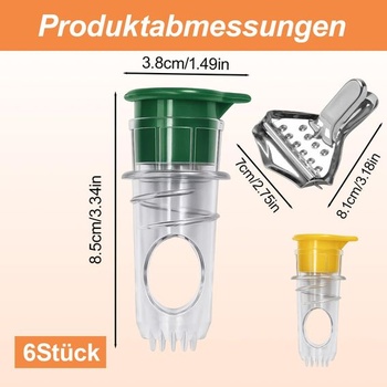 Odšťavovač citrónov, Giovanni's Juicer, 6dielna sada odšťavovačov citrónov, ručný lis na citrusy sa