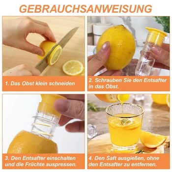 Odšťavovač citrónov, Giovanni's Juicer, 6dielna sada odšťavovačov citrónov, ručný lis na citrusy sa