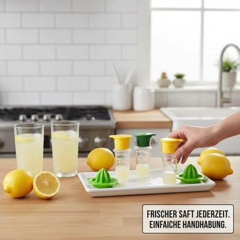 Odšťavovač citrónov, Giovanni's Juicer, 6dielna sada odšťavovačov citrónov, ručný lis na citrusy sa
