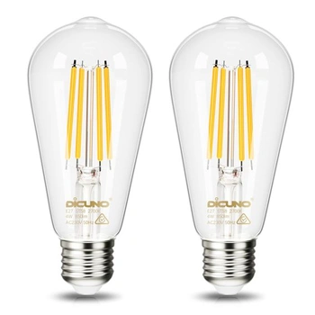DiCUNO Ultraúčinná LED žiarovka E27 4W, 850lm, teplá biela…