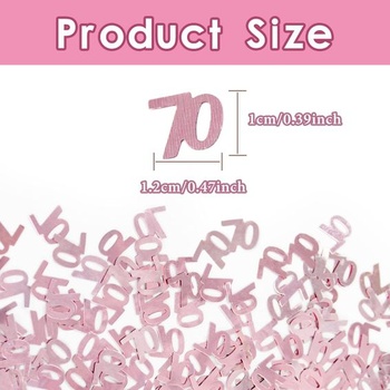 Narodeninové konfety flitre, metalické trblietavé fóliové flitre, narodeninová dekorácia, ružovo-zlaté