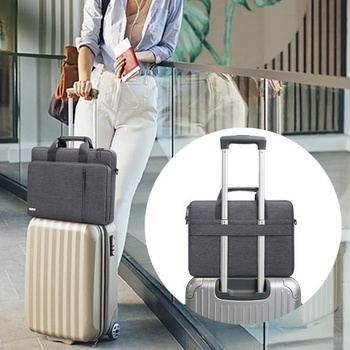 Šedá brašna na notebook Tecool