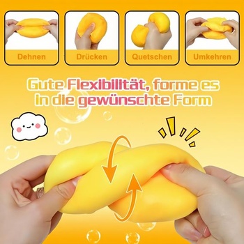 JoyLife Cheese Squishy, ​​7 cm syrová hračka proti stresu, mäkké stresové guličky, antistresový