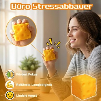 JoyLife Cheese Squishy, ​​7 cm syrová hračka proti stresu, mäkké stresové guličky, antistresový