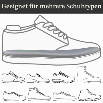 Vložky do topánok Endoto z pamäťovej peny pre Skechers, šedé, dámske, veľkosť 38 EU