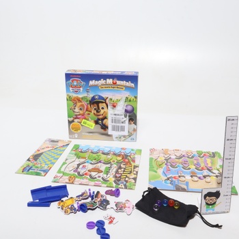 Spin Master Games – Tlapková patrola: Čarovná hora, stolová hra s guličkovými závodmi, založená na