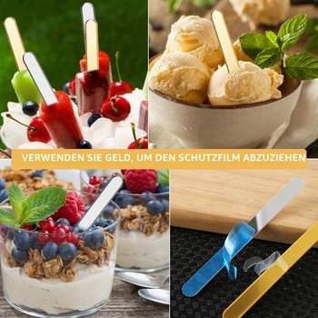 Akrylové tyčinky na zmrzlinu, akrylové tyčinky na cakesicle, zmrzlinové tyčinky, 20 kusov, opakovane