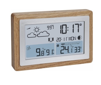Meteostanica s dreveným rámom TFA