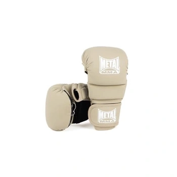 MMA rukavice Metal Boxe, béžové, veľ.