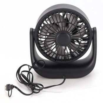 Stolný ventilátor Warmco s USB a dotykovým ovládaním (len USB prevádzka), malý ventilátor, konektory
