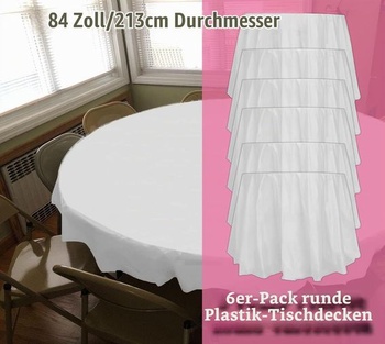 Jednorázové kulaté ubrusy PEVA na svatby, bankety, do restaurací, na grilování, venkovní svatby,