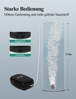 Vzduchové čerpadlo Boxtech do akvária, mini kyslíkové čerpadlo so vzduchovacím kameňom, spätný