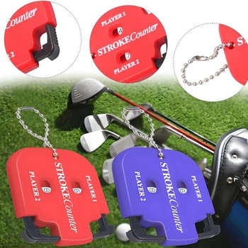 2 počítadlá golfových skóre, počítadlá golfových skóre s 2 karabínami, indikátor golfového skóre,