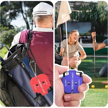 2 počítadlá golfových skóre, počítadlá golfových skóre s 2 karabínami, indikátor golfového skóre,