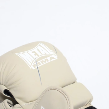 MMA rukavice Metal Boxe, béžové, veľ.