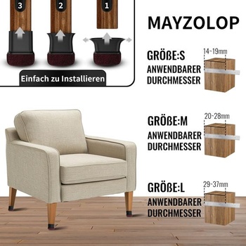 Ochranné krytky na nohy stoličiek s plsťou, gumové krytky na nohy nábytku, kryty nôh stola, podložka