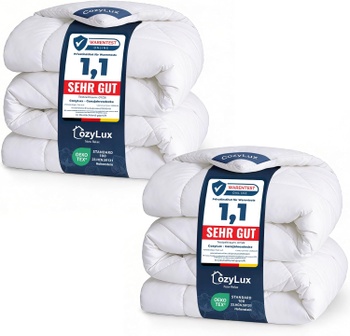 Prikrývka CozyLux 2ks, biele