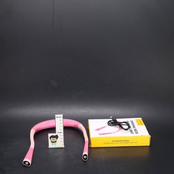 Čítacia lampa Glocusent na krk, nočná lampa na čítanie s 3 farbami a 6 úrovňami jasu, dobíjacia knižná