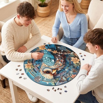 1000dílná skládačka, Puzzle Moudrá sova do duté země pro dospělé