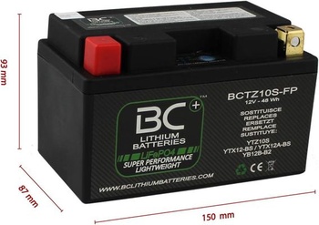 Lithiové baterie BC BCTZ10S-FP Lithiové baterie pro motory LiFePO4